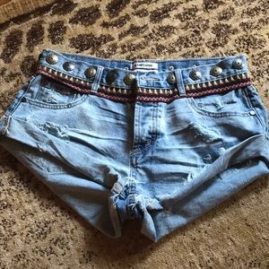 One Teaspoon Jean Shorts